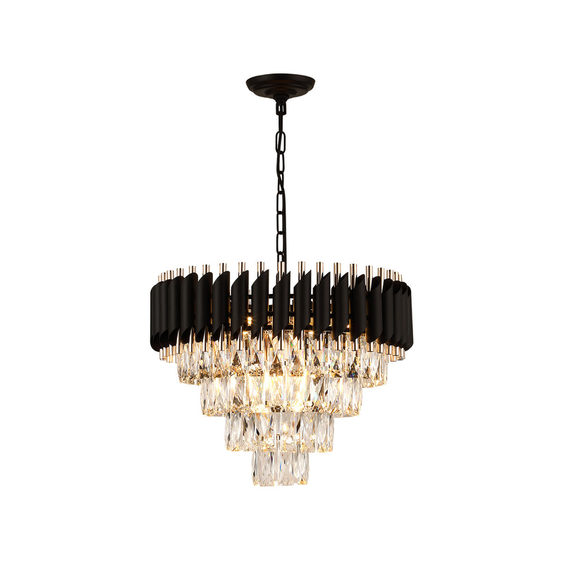 Modern Crystal Chandelier 20" Crystal Ceiling Pendant Light