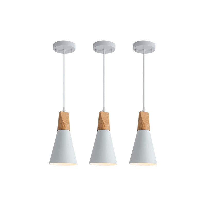 Modern Pendant Lighting for Kitchen Island 3 Pack Nordic Pendant Light White