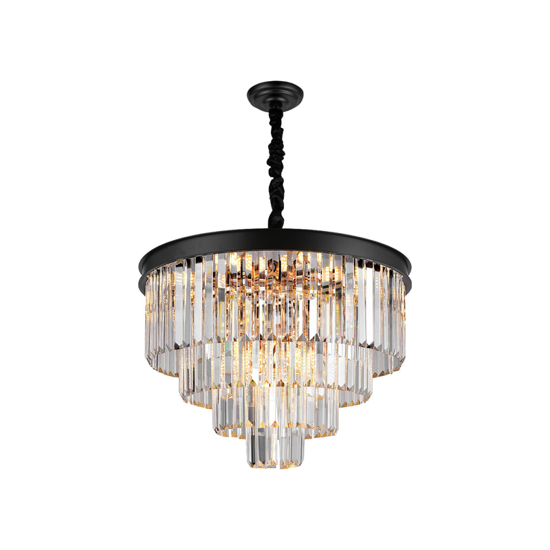 Modern Crystal Chandeliers 24" Round Top K9 Crystals Chandelier