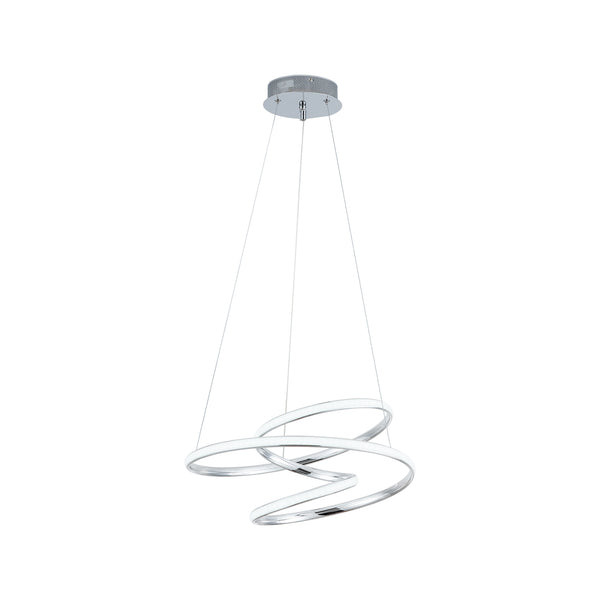 Modern Pendant Light with Irregular Ring Lights 40W LED Adjustable Chandelier