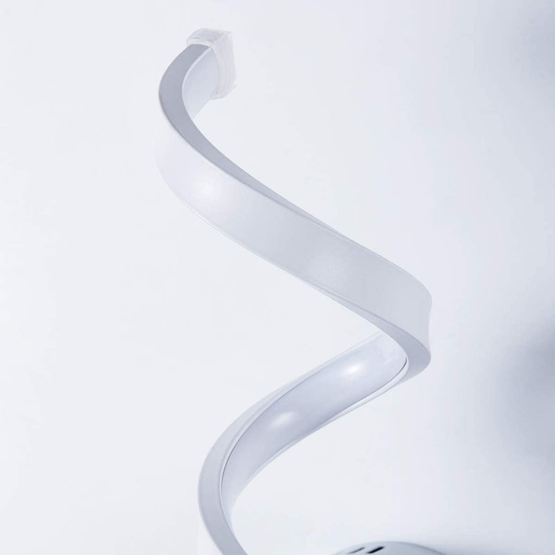 LED Wall Sconce Lighting Spiral Wall Sconces White Contemporary 15W Daylight White 6500K Indoor Decor